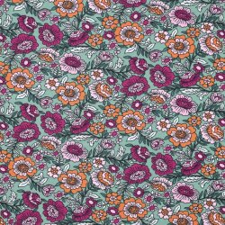 JERSEY FLOWERS - GREEN