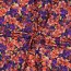 Baumwolljersey Digital Blumen - dunkelblau