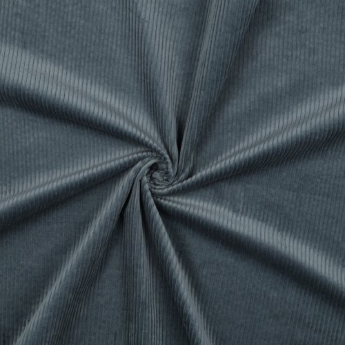 CORDUROY 6W STRETCH - GREY BLUE