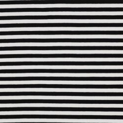 JERSEY YARN DYED STRIPES - NOIR