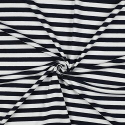 JERSEY YARN DYED STRIPES - NAVY