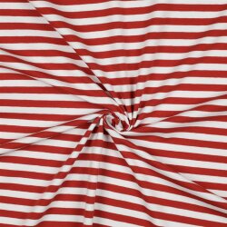 JERSEY YARN DYED STRIPES - BRIQUE