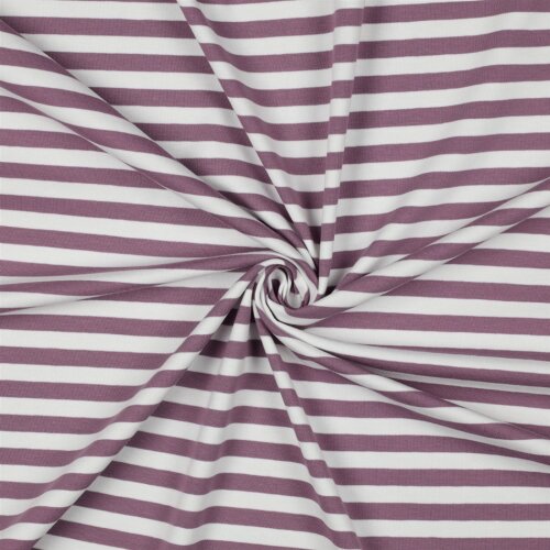 JERSEY YARN DYED STRIPES - VIOLET