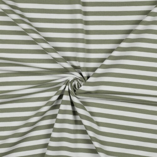 JERSEY YARN DYED STRIPES - VERT TENDRE