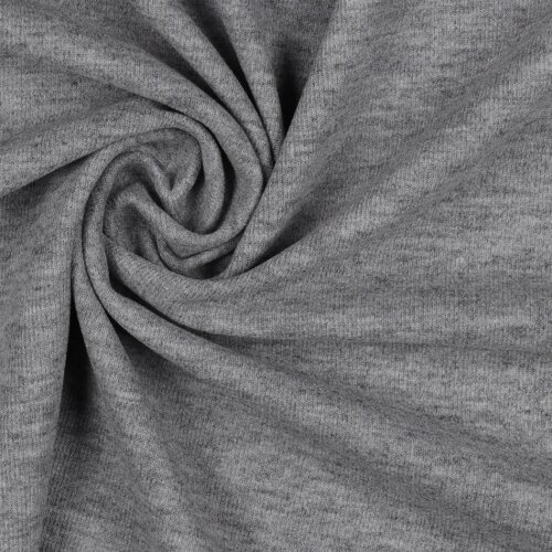 BRUSHED RIB JERSEY - GREY