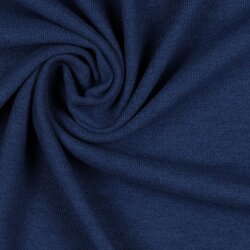 BRUSHED RIB JERSEY - DARK BLUE