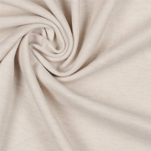 BRUSHED RIB JERSEY - BEIGE