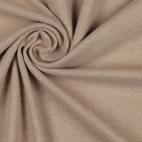 BRUSHED RIB JERSEY - SAND