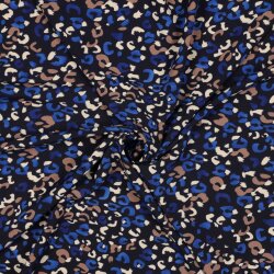 MAGNOLIA STRETCH ANIMAL SKIN - NAVY
