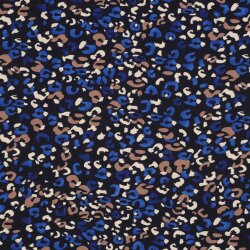 MAGNOLIA STRETCH ANIMAL SKIN - NAVY