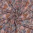 JERSEY VISCOSA PAISLEY DIGITAL - NARANJA