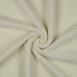 Teddystoff Doppelseitig Uni - creme