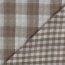 DOUBLE SIDED DOUBLE GAUZE CHECK - SABLE