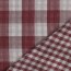 DOUBLE SIDED DOUBLE GAUZE CHECK - BOIS DE ROSE