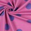 FRENCH TERRY BIG DOTS - FUCHSIA