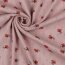 Pizzo in jersey a maglia fine a forma di piccolo fiore - rosa scuro
