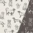 Canvas Hunde - creme/mittelgrau