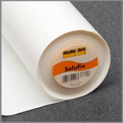Vellón bordado Solufix blanco 45cm - autoadhesivo