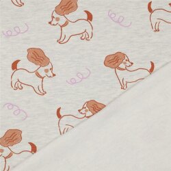 Ganzjahressweat  Hunde - creme meliert