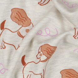 Ganzjahressweat  Hunde - creme meliert