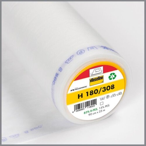 Vlieseline H180 bílá 90cm - Žehlící vložka