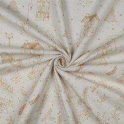 Canvas Digital Weihnachten HOME - altweiss