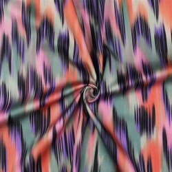 Baumwollstoff SATIN Digital Abstrakt - bunt
