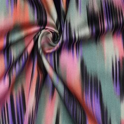 Baumwollstoff SATIN Digital Abstrakt - bunt