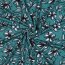Romanit Jersey "Punta di Roma" Blumen - blau