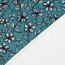 Romanit Jersey "Punta di Roma" Blumen - blau