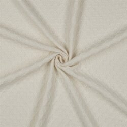 Strickstoff Jacquard - natur
