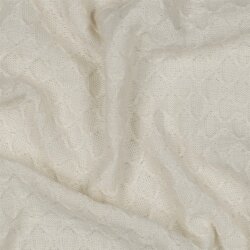 Strickstoff Jacquard - natur