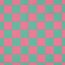 Beschichtete Baumwolle Kariert - grün/rosa