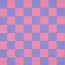 Beschichtete Baumwolle Kariert - blau/rosa