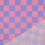 Beschichtete Baumwolle Kariert - blau/rosa