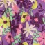 Beschichtete Baumwolle Blumen - lila