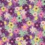 Beschichtete Baumwolle Blumen - lila