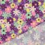 Beschichtete Baumwolle Blumen - lila