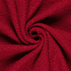 Bouclé Mantelstoff Uni *Marie* - rot