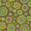 Softshell Digital Mandala-Blumen - kiwi