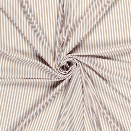 Funktions und Badeanzugstoff LSF50 Recycled Streifen - beige/creme