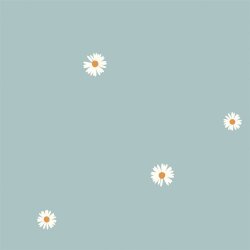 Baumwollpopeline grosse Gänseblümchen -...