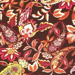 Viskose Nylon CREPE Paisley - FARBE