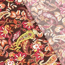 Viskose Nylon CREPE Paisley - FARBE