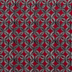 Viskose Nylon Crêpe Knoten - rot