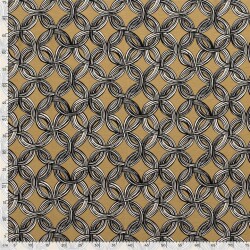 Viskose Nylon CREPE Abstract - FARBE