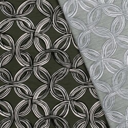 Viskose Nylon CREPE Abstract - FARBE