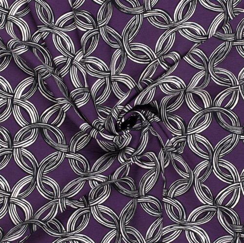 Viskose Nylon CREPE Abstract - FARBE