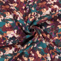 Viskose Nylon CREPE Blumen - FARBE