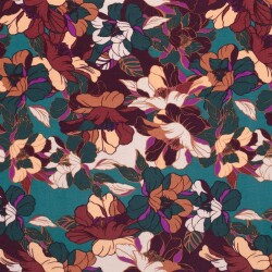 Viskose Nylon CREPE Blumen - FARBE